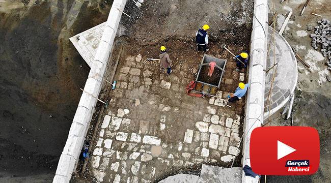 Asfaltın altından 770 yıllık tarih çıktı