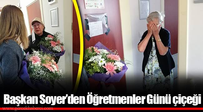 Başkan Soyer'den Öğretmenler Günü çiçeği