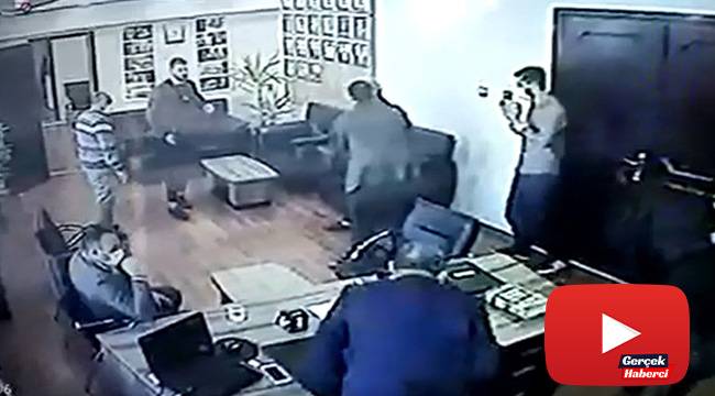 Belediyedeki silahlı saldırı kamerada