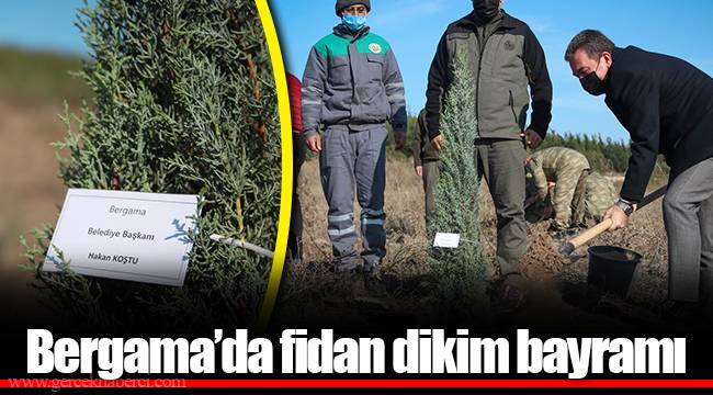 Bergama’da fidan dikim bayramı