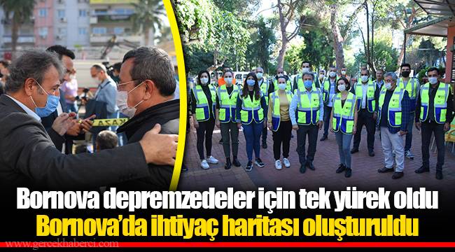 Bornova depremzedeler için tek yürek oldu
