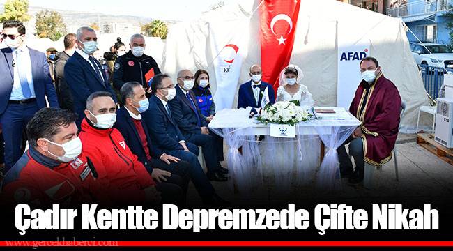 Çadır Kentte Depremzede Çifte Nikah