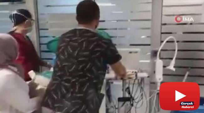 Cebeci Hastanesi'nde skandal görüntü