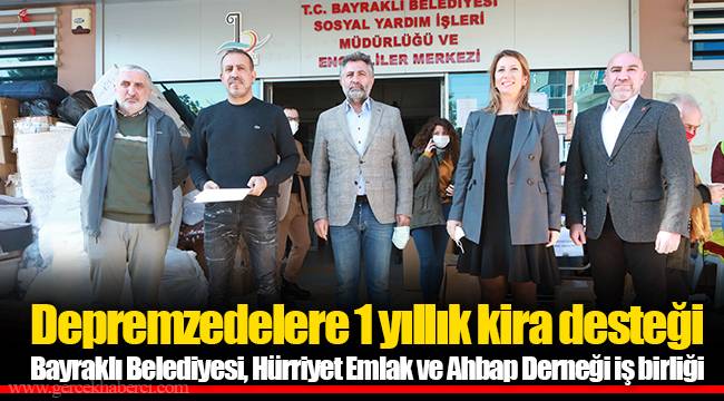 Depremzedelere 1 yıllık kira desteği