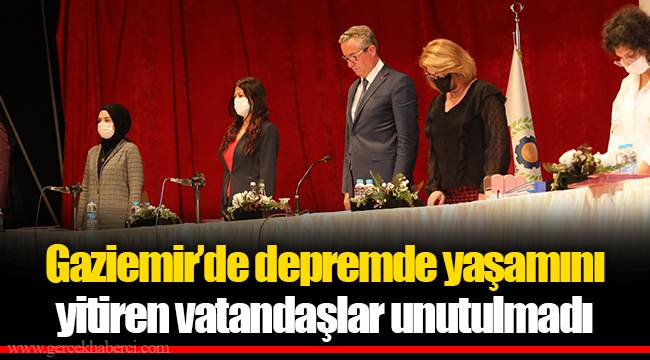 Gaziemir’de depremde yaşamını yitiren vatandaşlar unutulmadı