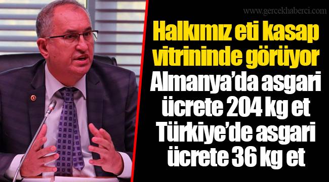 Halkımız eti kasap vitrininde görüyor