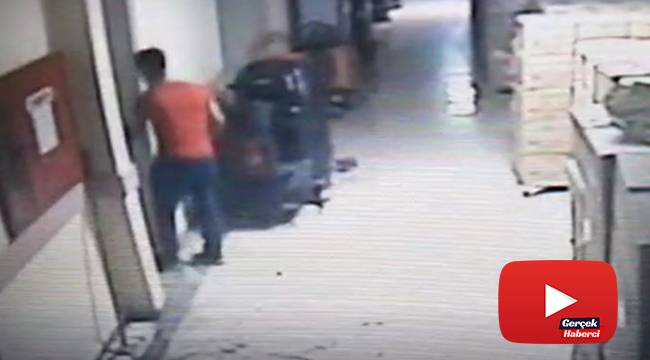 Hastanenin giyinme odasından hırsızlık yaptı kameraya yakalandı