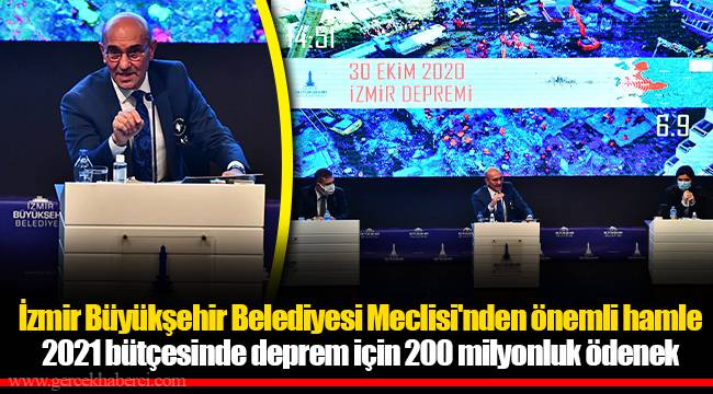 İzmir Büyükşehir Belediyesi Meclisi'nden önemli hamle
