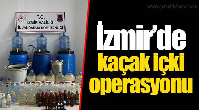 İzmir'de kaçak içki operasyonu