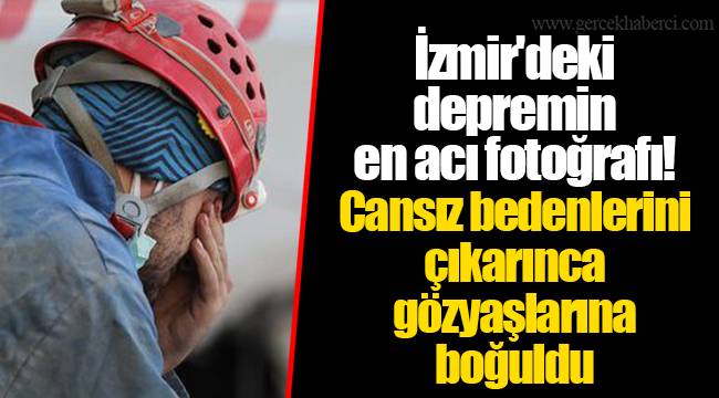 İzmir'deki depremin en acı fotoğrafı! Cansız bedenlerini çıkarınca gözyaşlarına boğuldu