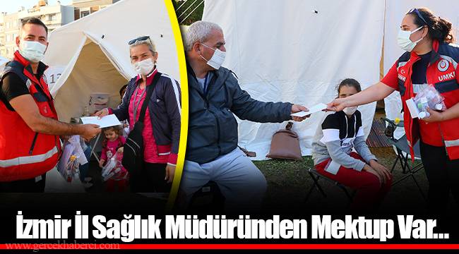İzmir İl Sağlık Müdüründen Mektup Var…