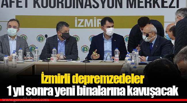 İzmirli depremzedeler 1 yıl sonra yeni binalarına kavuşacak