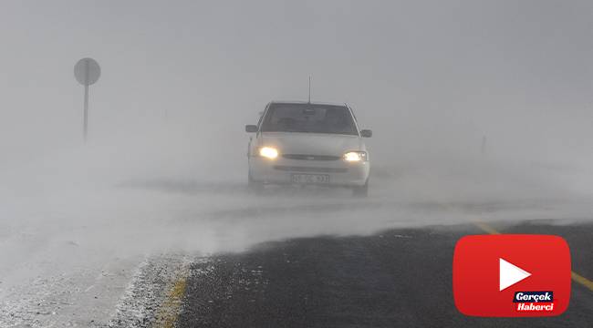 Kar ve tipi sürücülere zor anlar yaşattı