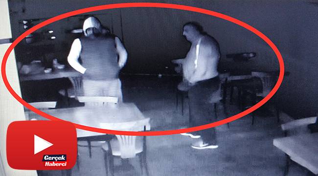 Lokantacıya saldırı anı kamerada
