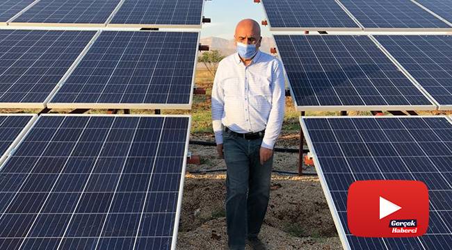 Metropolden tarlaya döndü, güneş enerjisiyle fıstık bahçesi kurdu
