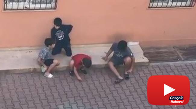Minikler sokakta oyun oynamak yerine ekonomi konuştu