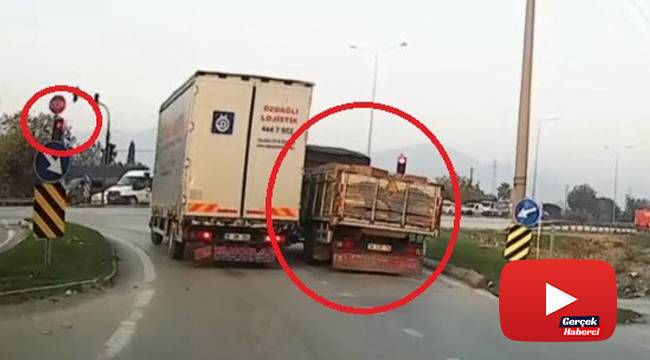 Ralli yapan kamyon kameralara yansıdı