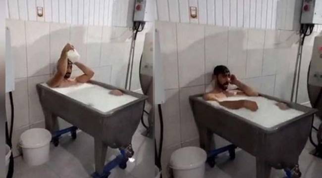 Süt banyosu skandalında tutuklanan işçiler tahliye edildi