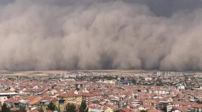 Toz fırtınası uyarısı:Kesinlikle sokağa çıkmayın