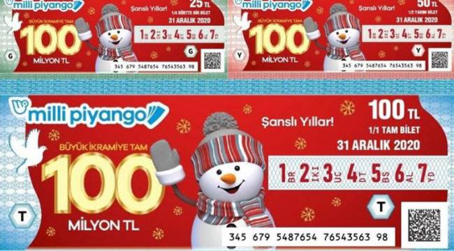 Yılbaşı piyangosunda büyük ikramiye belli oldu