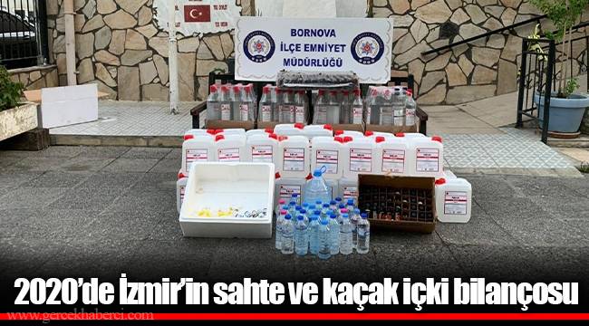 2020’de İzmir’in sahte ve kaçak içki bilançosu