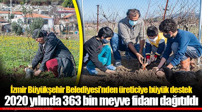 2020 yılında 363 bin meyve fidanı dağıtıldı