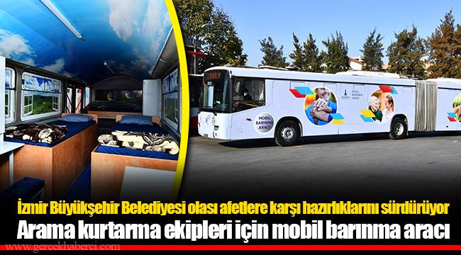 Arama kurtarma ekipleri için mobil barınma aracı
