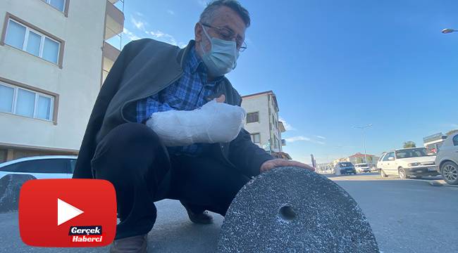 Aynı taşa 6 kez takılıp düşerek ölümden döndü, isyan etti