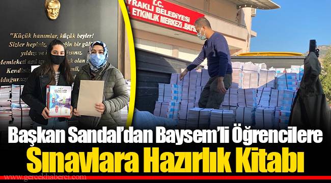 Başkan Sandal’dan Baysem’li Öğrencilere Sınavlara Hazırlık Kitabı