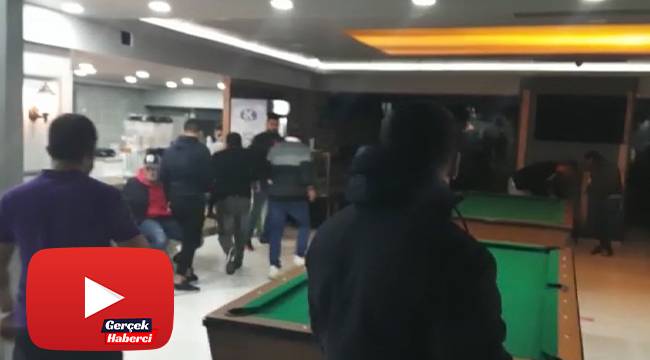 Baskın yiyen gençlerden “şalterli” kaçış
