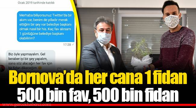 Bornova’da her cana 1 fidan