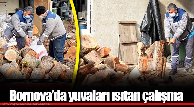 Bornova’da yuvaları ısıtan çalışma