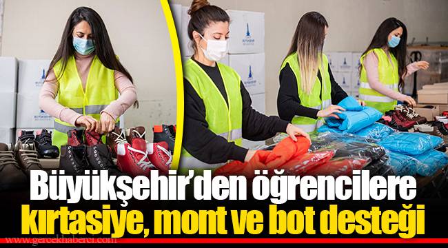 Büyükşehir’den öğrencilere kırtasiye, mont ve bot desteği