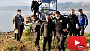 Denize ve sazlıkların arasına kaçan midyecileri polis tek tek topladı
