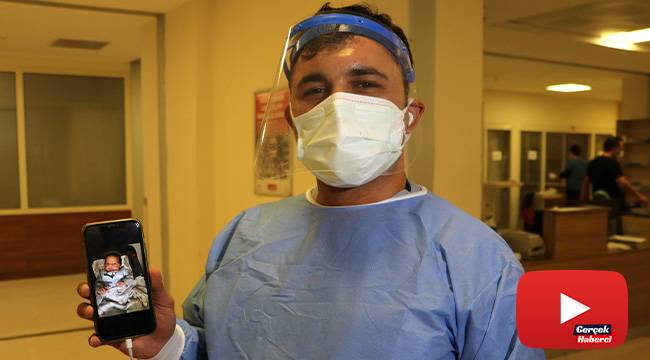 Doktor baba 1 aylık evladına dokunamamanın üzüntüsünü yaşıyor