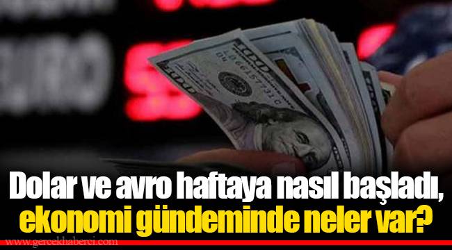 Dolar ve avro haftaya nasıl başladı, ekonomi gündeminde neler var?