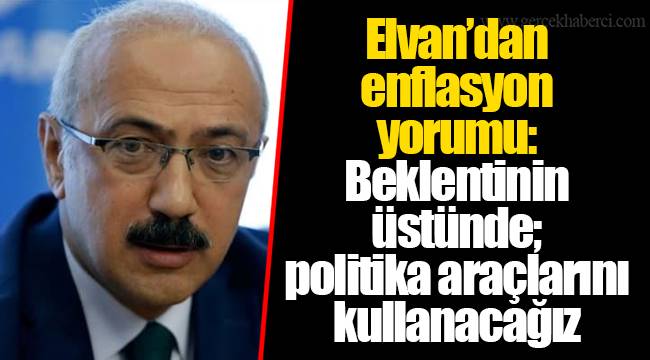 Elvan’dan enflasyon yorumu: Beklentinin üstünde; politika araçlarını kullanacağız