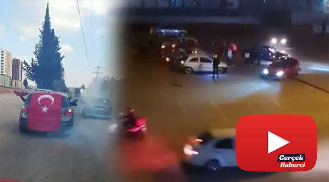 Gençlerin yasağı ihlal eden driftli asker eğlencesi