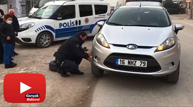 İnegöl polisi alkışı hak etti... Bu kez ceza kesmediler