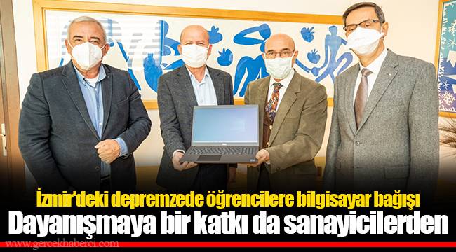 İzmir'deki depremzede öğrencilere bilgisayar bağışı