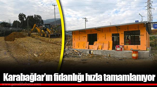 Karabağlar’ın fidanlığı hızla tamamlanıyor