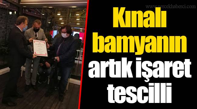 Kınalı bamyanın artık işaret tescilli