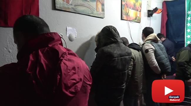 Kısıtlamada Pitbull korumalı kumarhaneye baskın kamerada