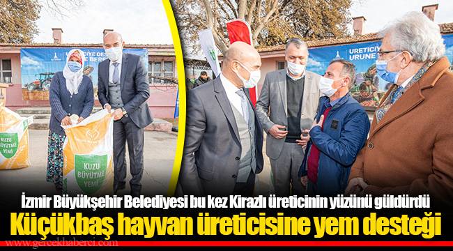 Küçükbaş hayvan üreticisine yem desteği