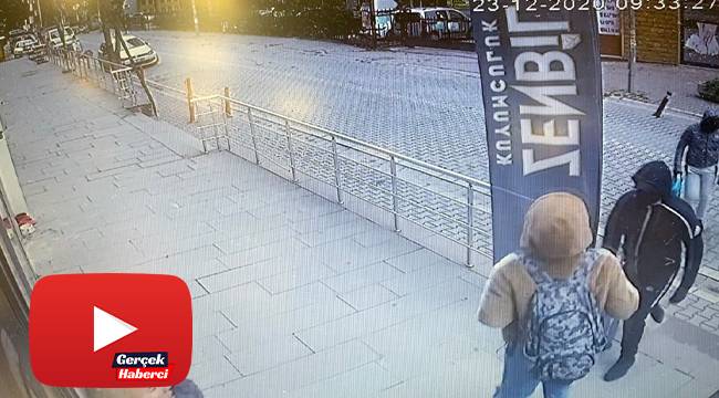 Kuyumcu anne kız, soygun girişimini böyle önledi
