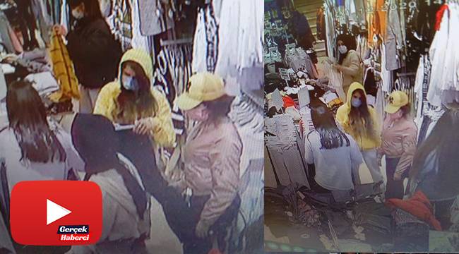 Mağazada alışveriş yapan kadının cep telefonu saniyeler içinde çalındı