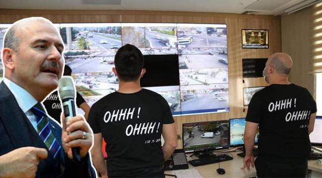 Mardin'de polisler 'ohh ohh' yazılı tişört giyip telsizden 'ohh ohh' diye anons geçti