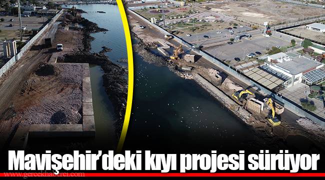Mavişehir’deki kıyı projesi sürüyor