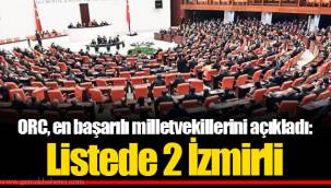 ORC, en başarılı milletvekillerini açıkladı: Listede 2 İzmirli