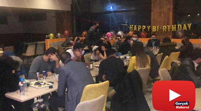 Polisten kaçak doğum günü partisine şok baskın